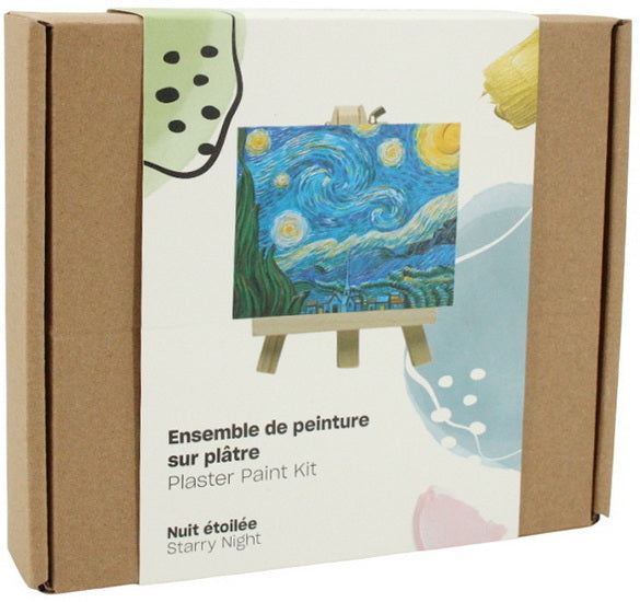 Ens. peinture sur plâtre La Nuit Étoilée