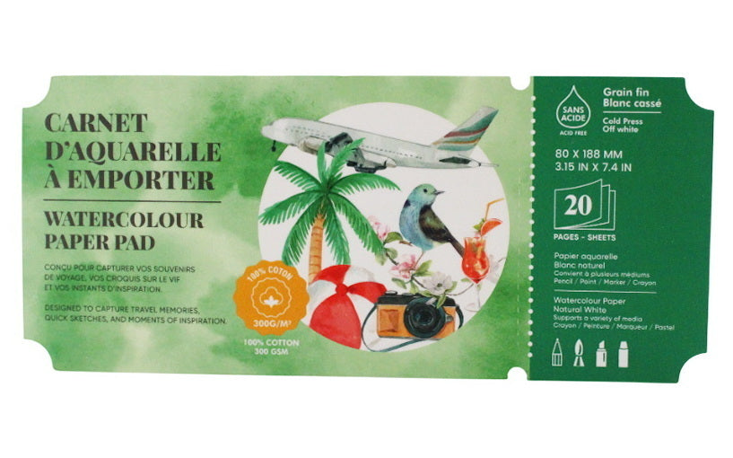 Watercolor ticket pad