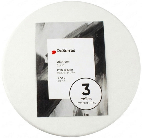 Regular Round Canvases - 10"(3)