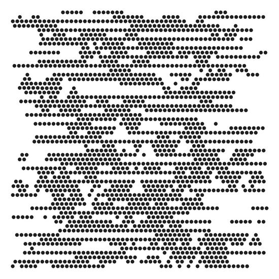 Pochoir points 6x6po