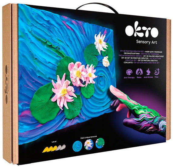 Ens. de peinture créatif 3D Nénuphars