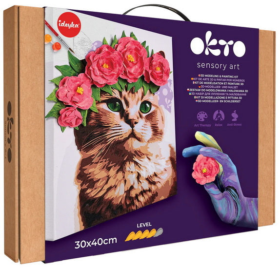 Kit de modélisation et peinture 3D - Chaton