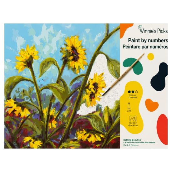 Peinture à numéros - Tournesols