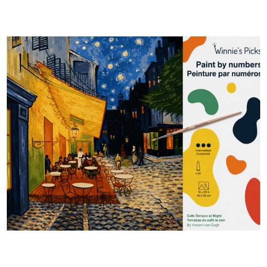 Peinture à numéros terrasse du café le soir Van Gogh
