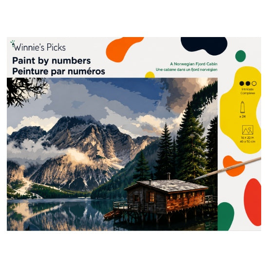 Peinture à numéros - Chalet du Fjord