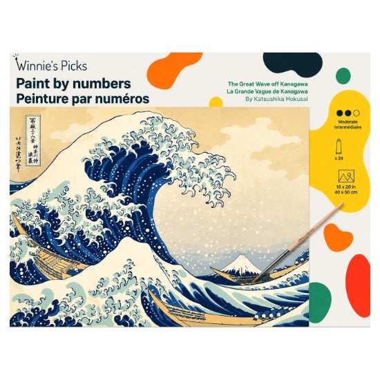 Paint by Numbers The Wave of Kanagawa Hokusai