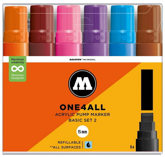 Marqueurs one4all 627hs base 2 ens. 6