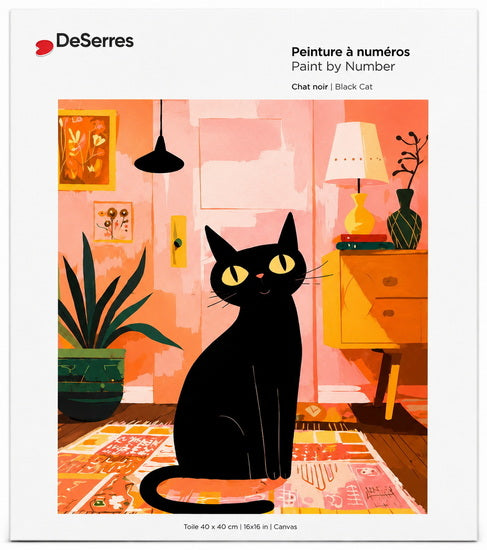 Peinture à numéros Chat noir