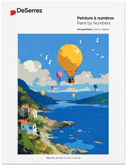 Paint by Numbers Hot Air Balloon