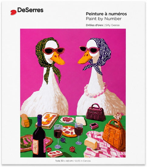 Peinture à numéros Drôles d'oies