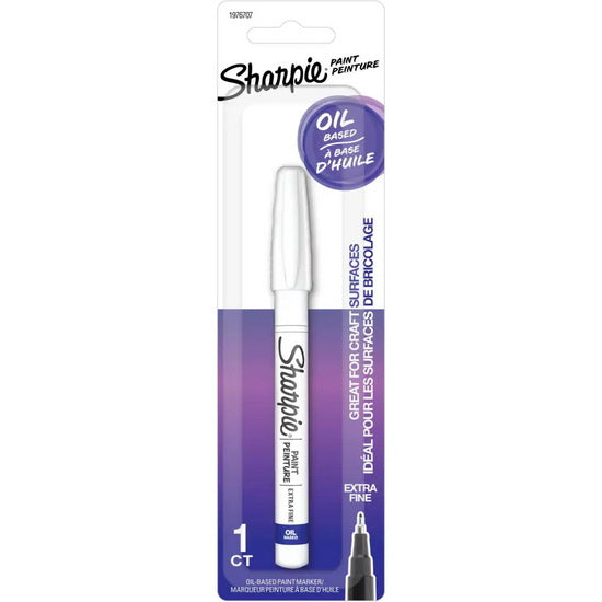 Marqueur sharpie à base d'huile blanc extra-fin