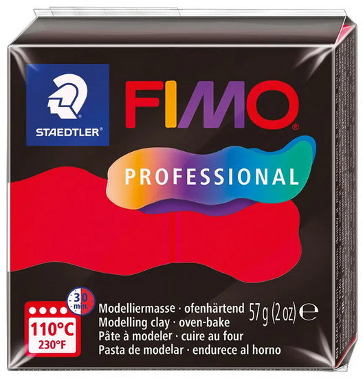 Fimo Professional Polymer Clay - Red