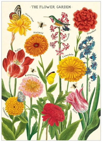 Affiche jardin de fleurs - 20x28po