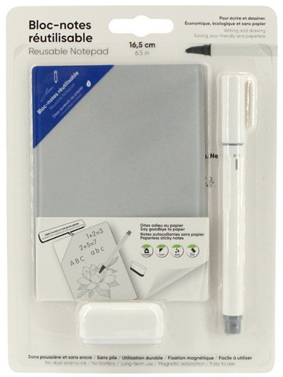 Magnetic eraseable note pad 6.5in