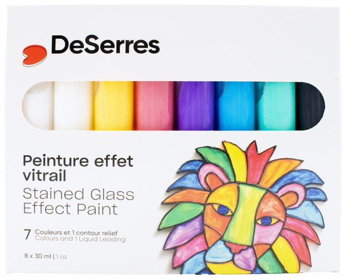 Peinture effet vitrail - 7x30ml