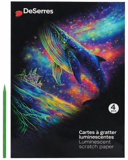 Luminescent Scratch Cards - Whales
