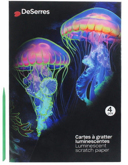 Luminescent Scratch Card - Jellyfish