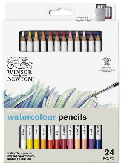 WN Studio Collection Watercolour Pencil Tin - 24pc