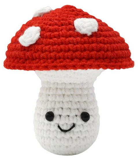 Mini Mushroom DIY Crochet Keyring Kit