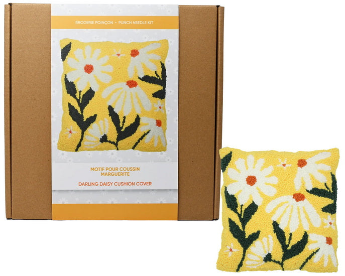Daisy Punch Needle Cushion Kit