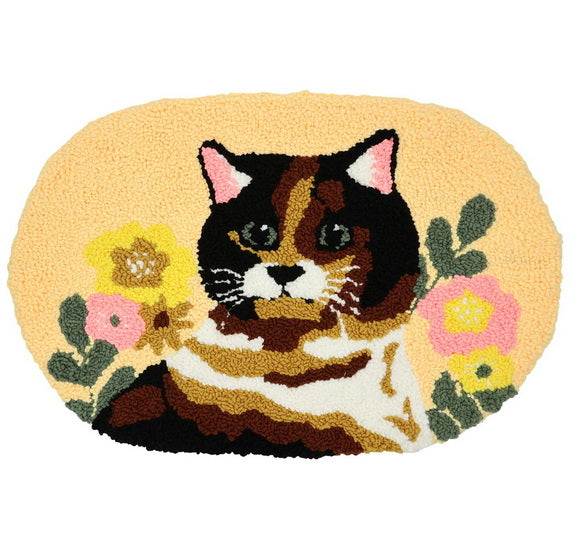 Ens. tapis punch needle minou