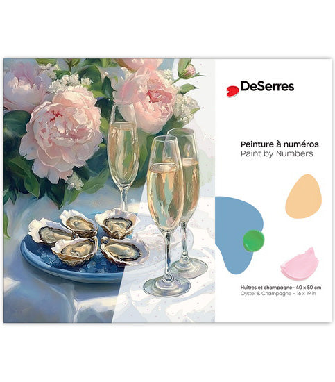 Paint by Numbers Oysters and Champagne