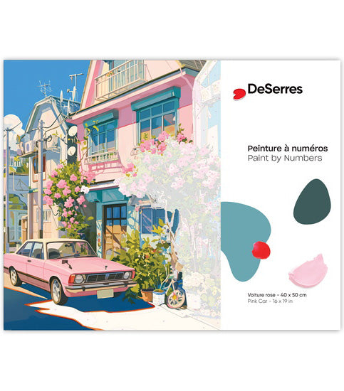 Paint by Numbers Pink Car