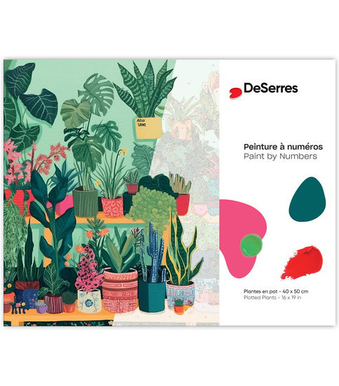 Peinture à numéros Plantes en pot