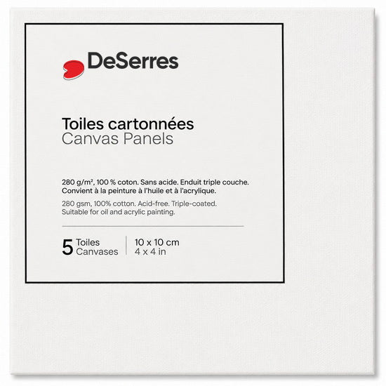 Canvas Board 4x4in - 5pcs