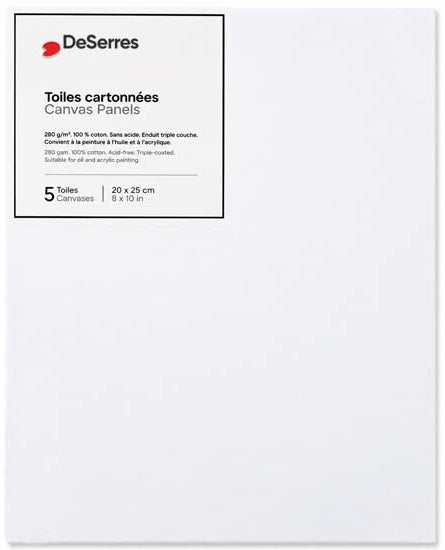 Canvas Board 8x10in - 5pcs