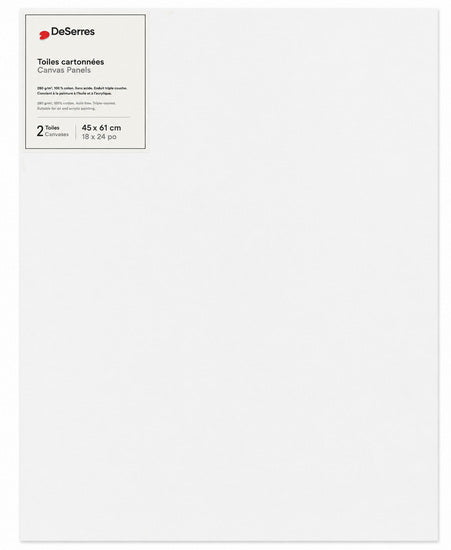 Canvas Board 18x24in - 2pcs