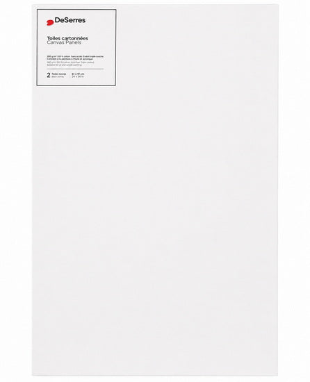 White canvas board 280g - set of 2