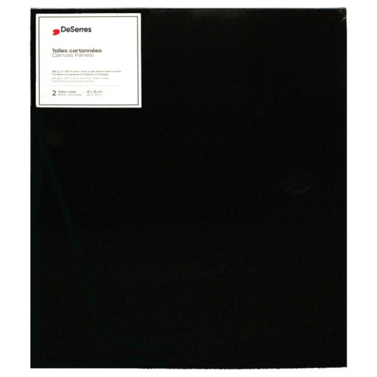 Black Canvas Board 24x30in - 2pcs
