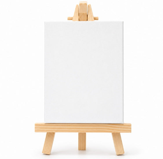 Mini Easel And Canvas - asst
