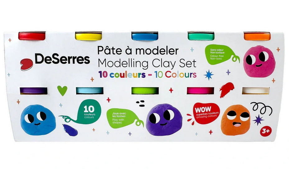 Ens. 10 pâtes à modeler