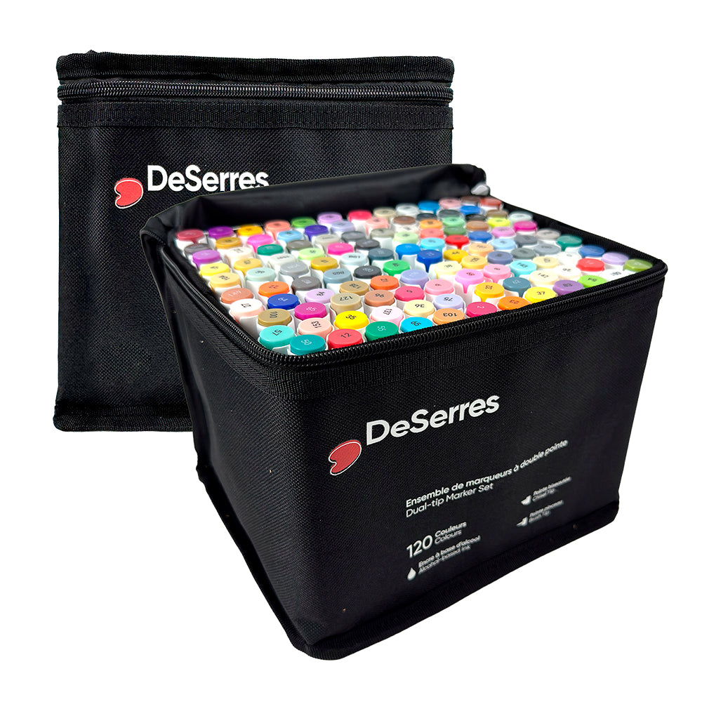 Alcohol Dual-Tip Marker Set - 120pcs