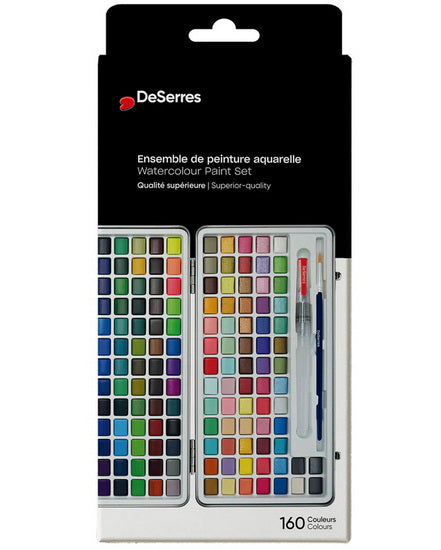 Ens. aquarelle 160 demi-godets