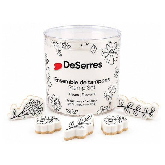 Ens. Tampons mousse - Floral