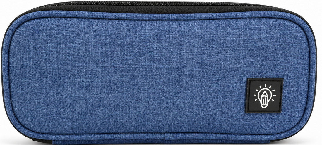 Pencil case 3 compartments - Blue