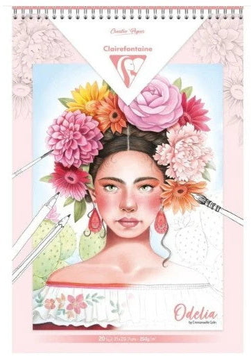 Multi-Technical Colouring Pad A4 250G Sheets - Women (20)