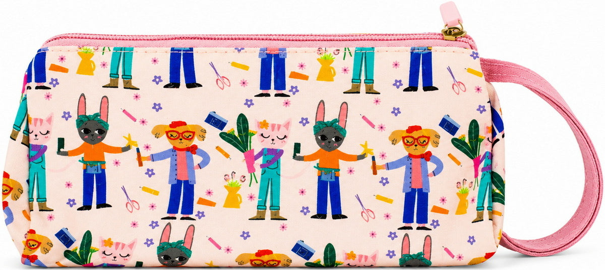 Pencil Case With Strap - Animals
