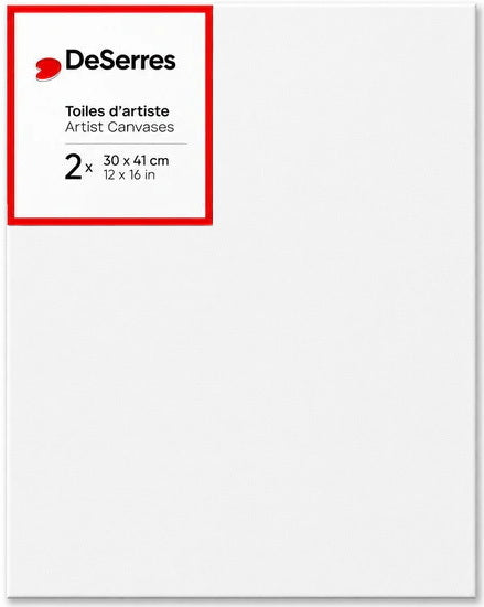 Basic Canvas 12x16x1/2 In - 2pcs
