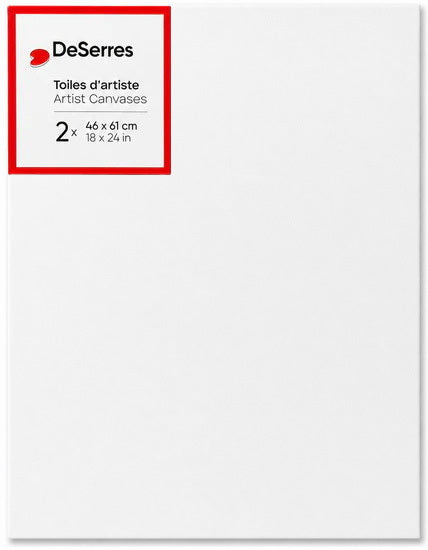Basic Canvas 18x24x1/2 In - 2pcs