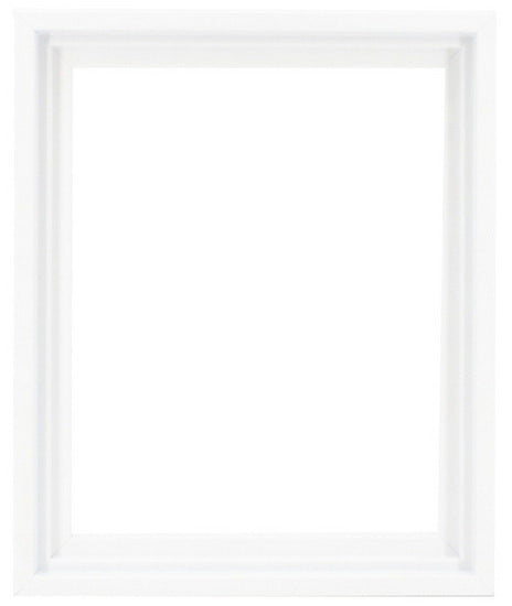 Cadre flottant régulier blanc  8x10po