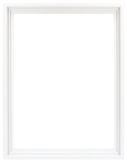 Cadre flottant régulier blanc  11x14po