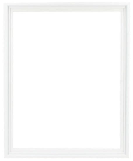 Cadre flottant régulier blanc  16x20po