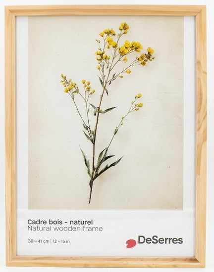 Cadre bois naturel  12x16po