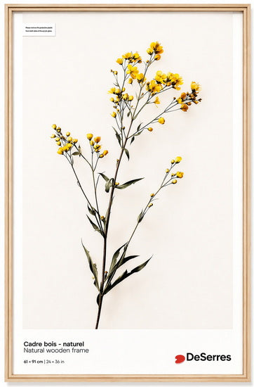Cadre bois naturel  24x36po