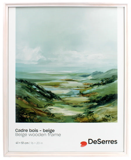 Cadre bois beige - 16x20po