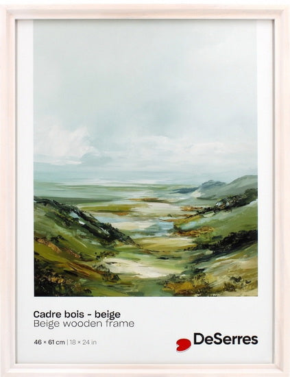 Cadre bois beige - 18x24po
